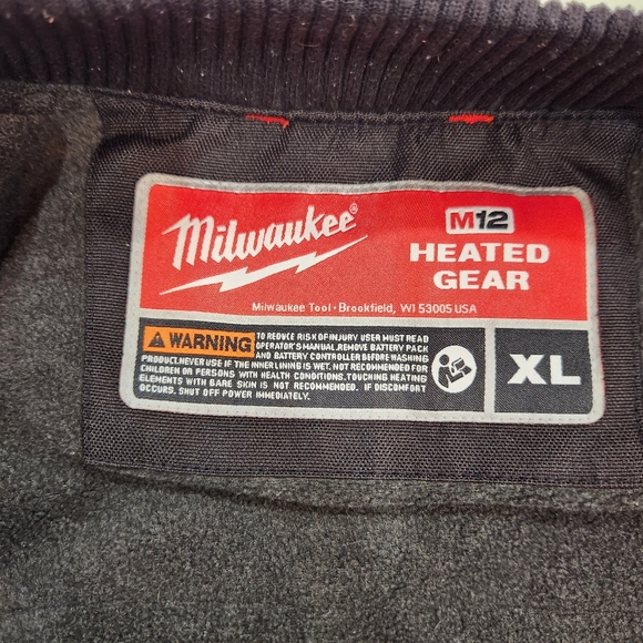Milwaukee Mens XL M12 Heated Gear Black Vest Only Ripstop Like New Condition - Picture 7 of 13